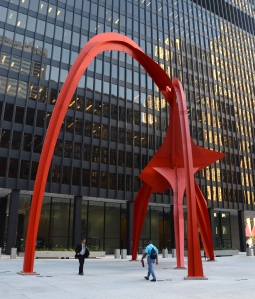 Flamingo sculpture in Chicago
